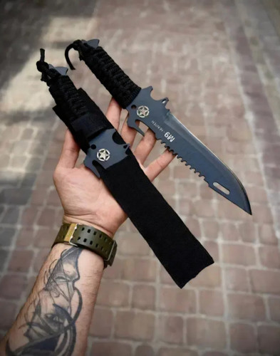 چاقو m9 دسته کنفی طنابی